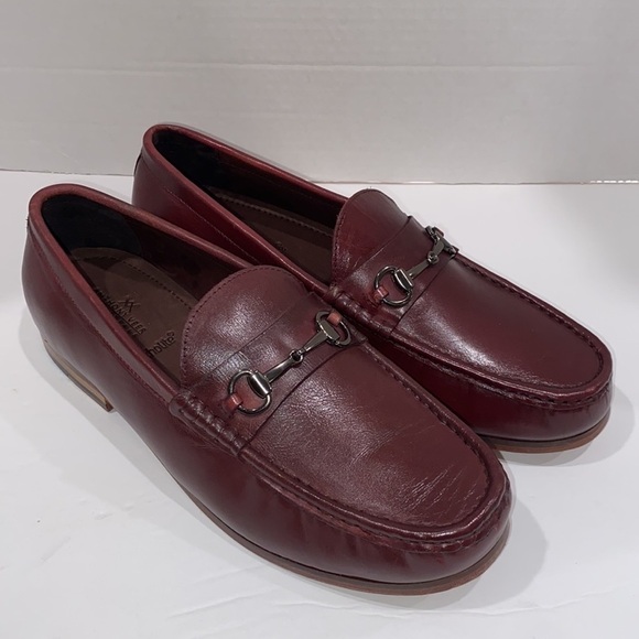 Anthony Veer Filmore Burgundy Loafer Size 8.5 - Picture 2 of 8